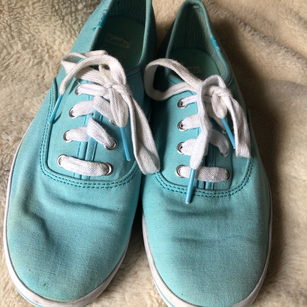 Baby Blue Keds Sneakers. Good Condition W7 Preppy Tiffany Blue Classic Cute View 2